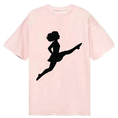 Irish step dancer Riverdance leap - Classic T-shirt - Pink
