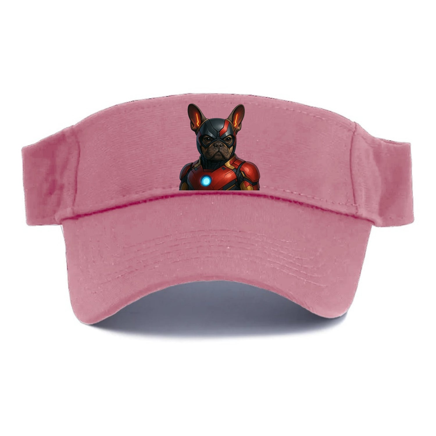 French Bulldog Iron Man  - Visor - Pink