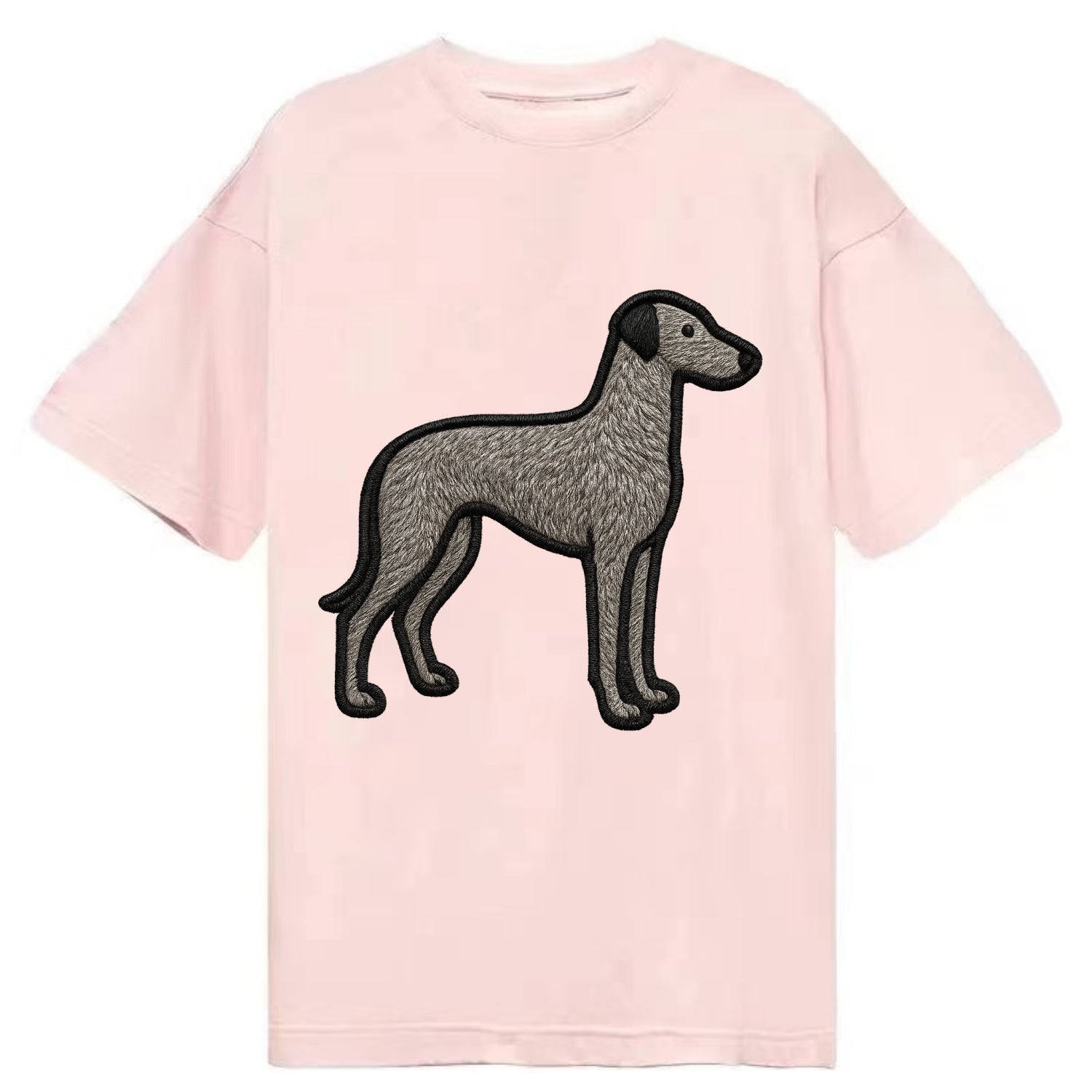 Scottish Deerhound - Trendy hound silhou - Classic T-shirt - Pink