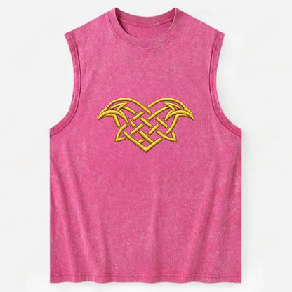 Raven Knot - Vintage Washed Tank - Pink