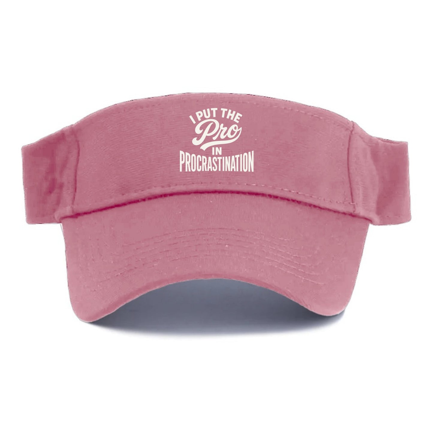 I Put The Pro In Procrastination - Visor - Pink