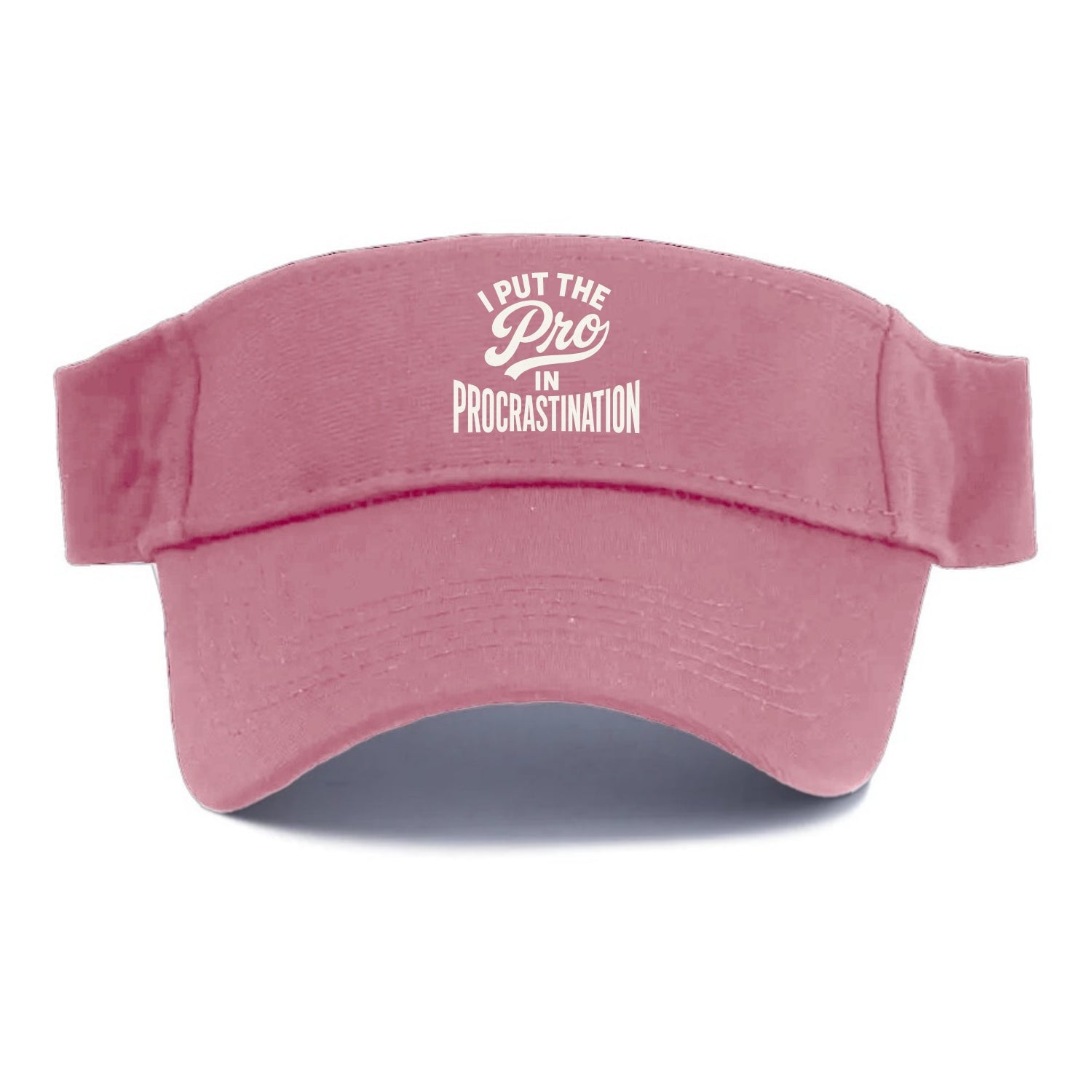 I Put The Pro In Procrastination - Visor - Pink