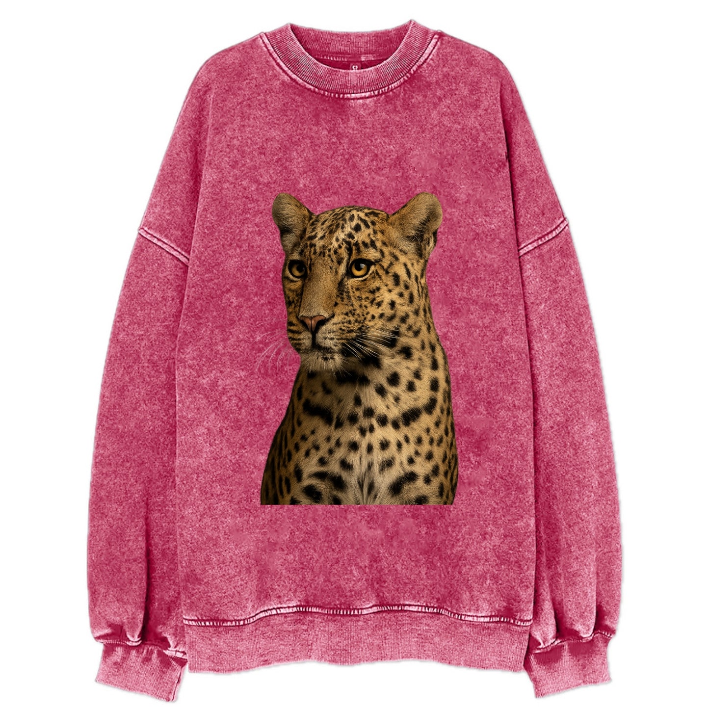 Leopard  - Vintage Sweatshirt - Pink