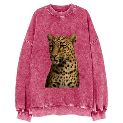 Leopard  - Vintage Sweatshirt - Pink