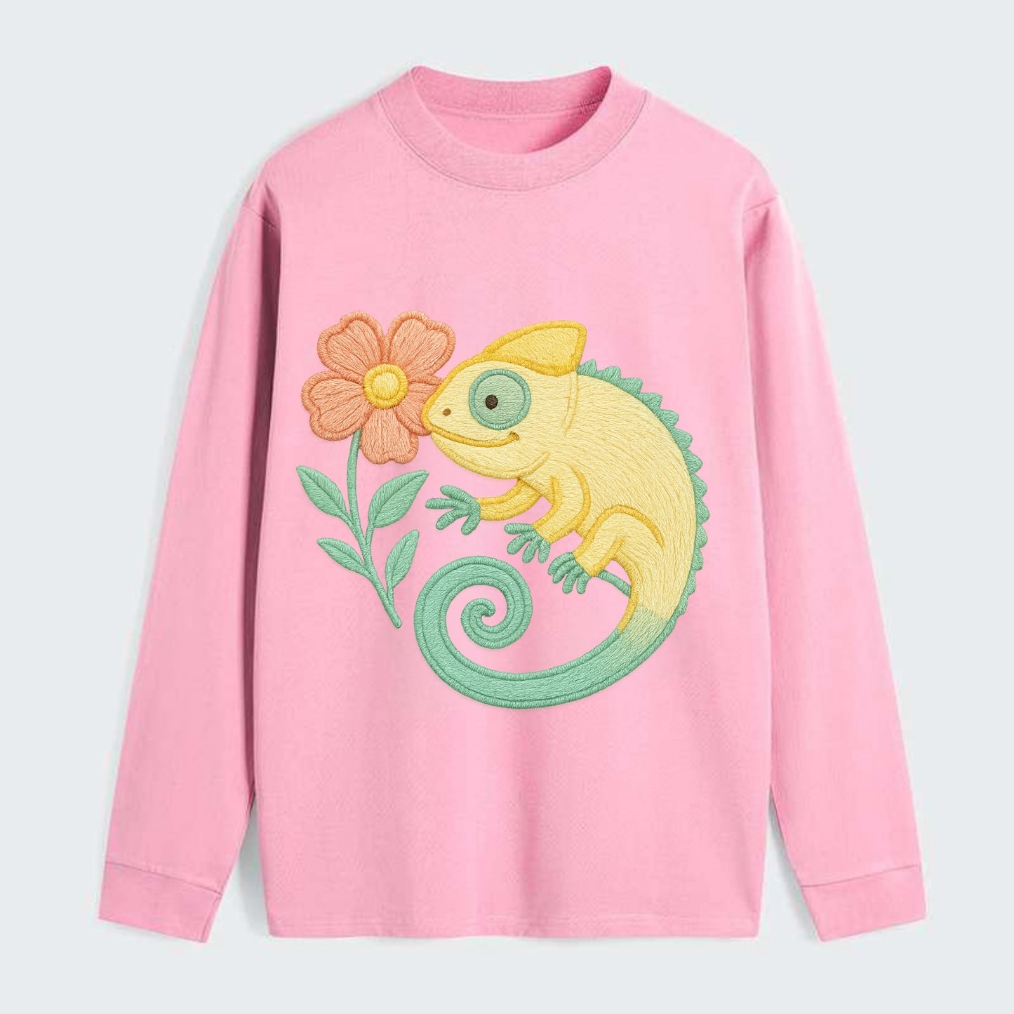 Yellow Chameleon - Classic Long Sleeve Shirt - Pink