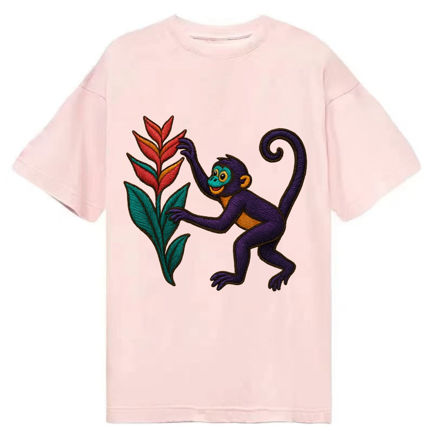 Spider Monkey - Classic T-shirt - Pink