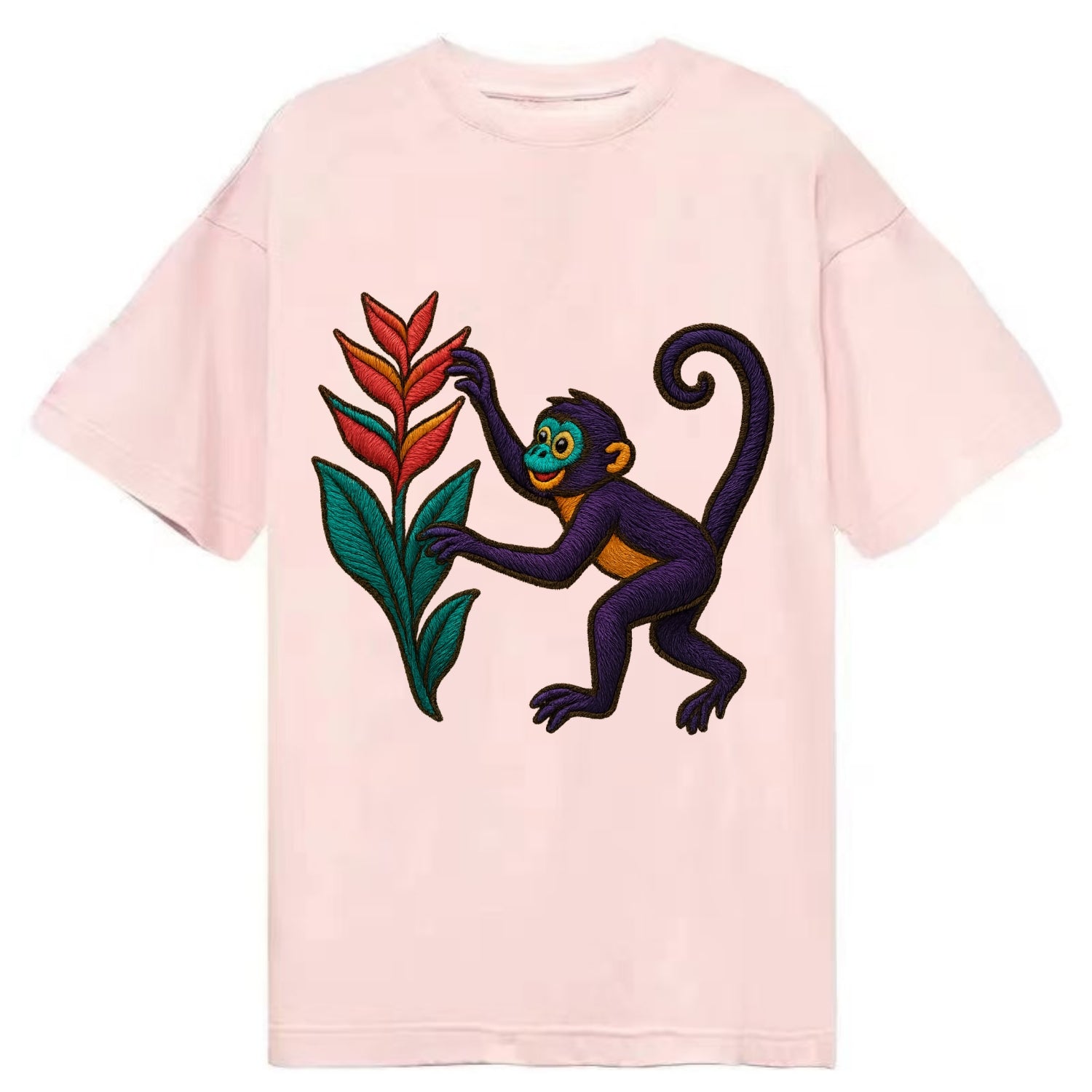 Spider Monkey - Classic T-shirt - Pink