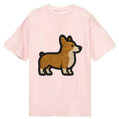 Pembroke Welsh Corgi - Trendy minimal sh - Classic T-shirt - Pink
