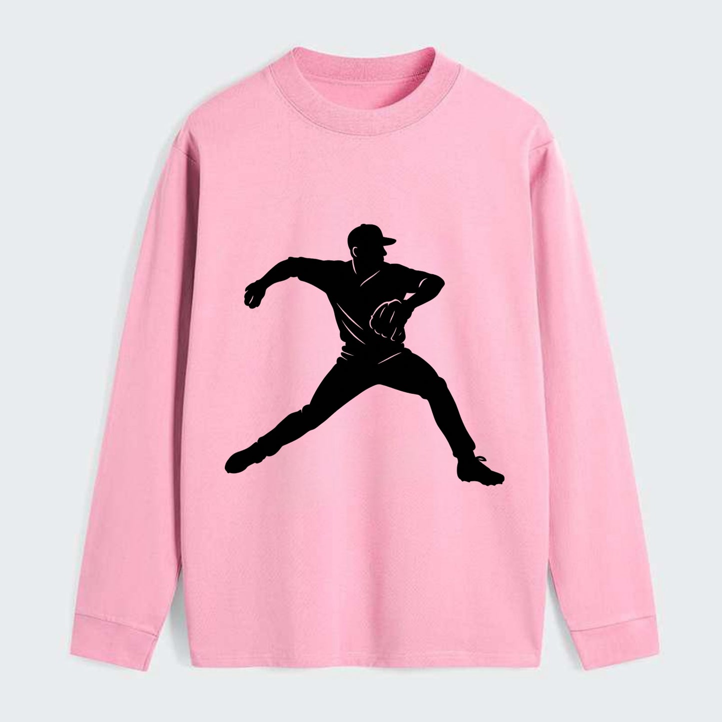 Baseball pitcher wind-up motion - Classic Long Sleeve Shirt - Pink
