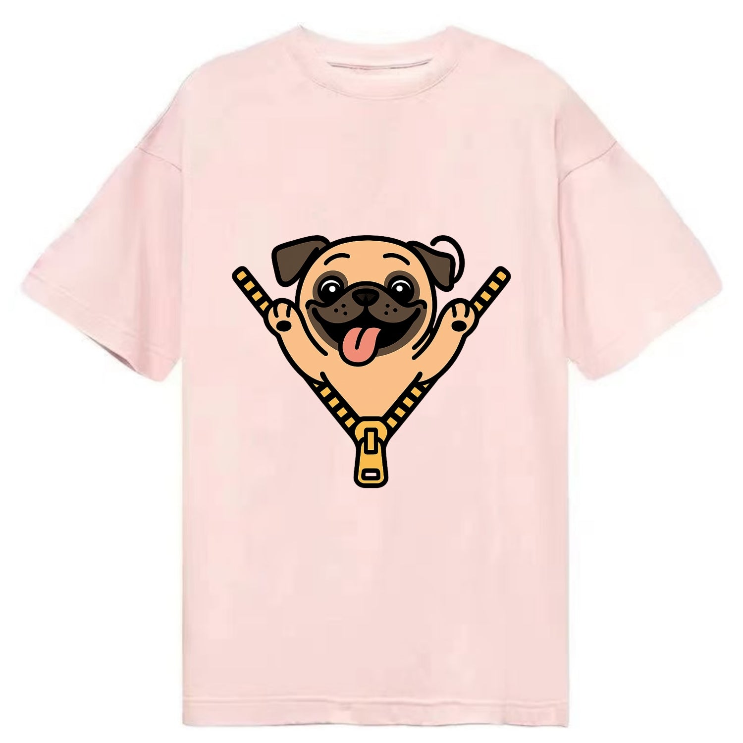 Pug - Classic T-shirt - Pink