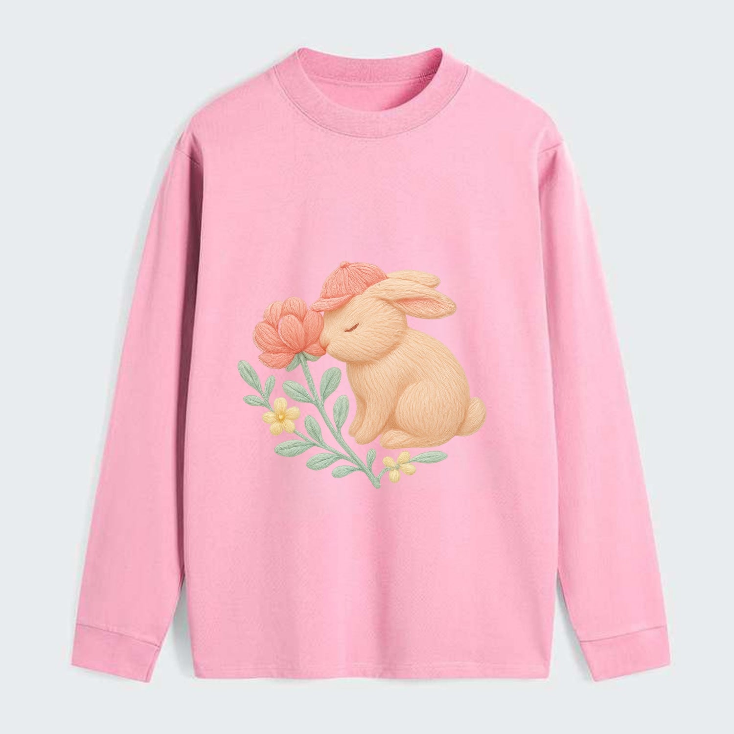 Peach Bunny - Classic Long Sleeve Shirt - Pink