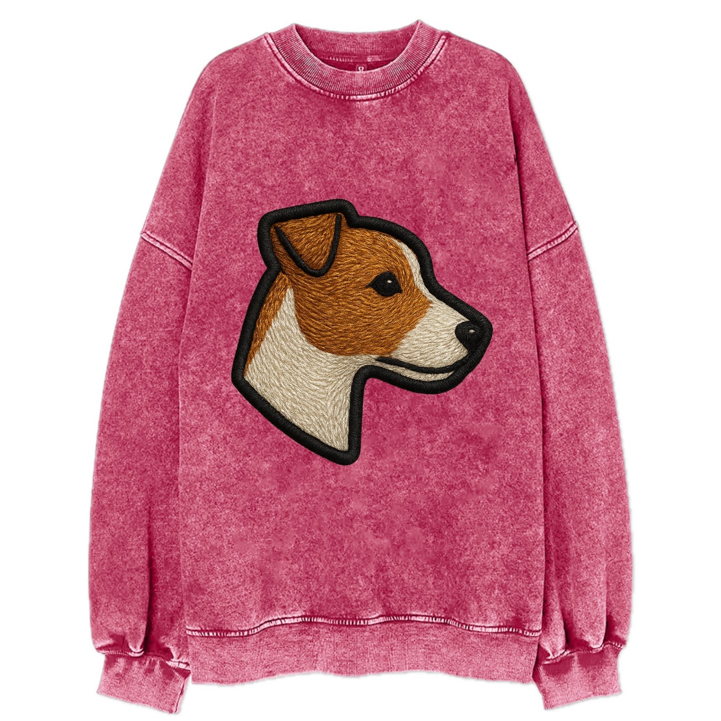 Jack Russell Terrier - Modern small terr - Vintage Sweatshirt - Pink