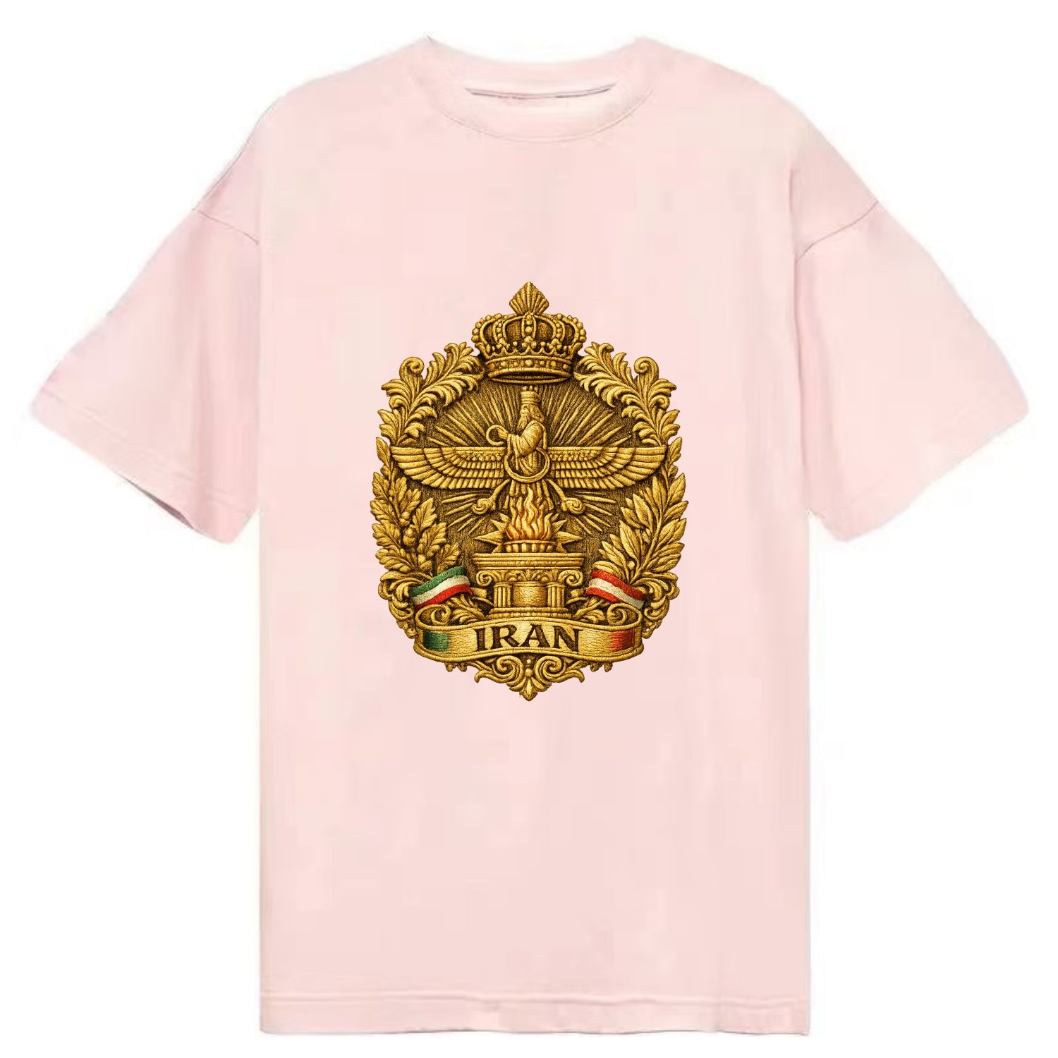 Iran Fire Temple Emblem - Classic T-shirt - Pink