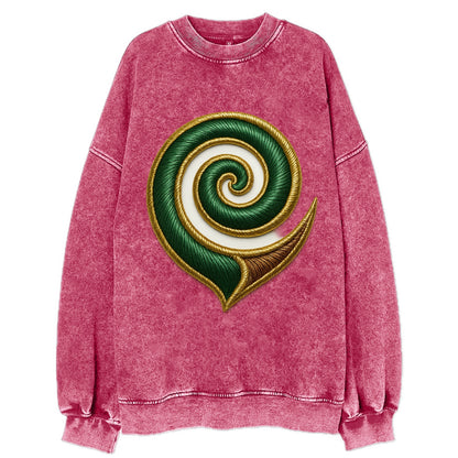Maori Koru  - Vintage Sweatshirt - Pink