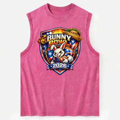 Bunny Bowl 2026 - Vintage Washed Tank - Pink