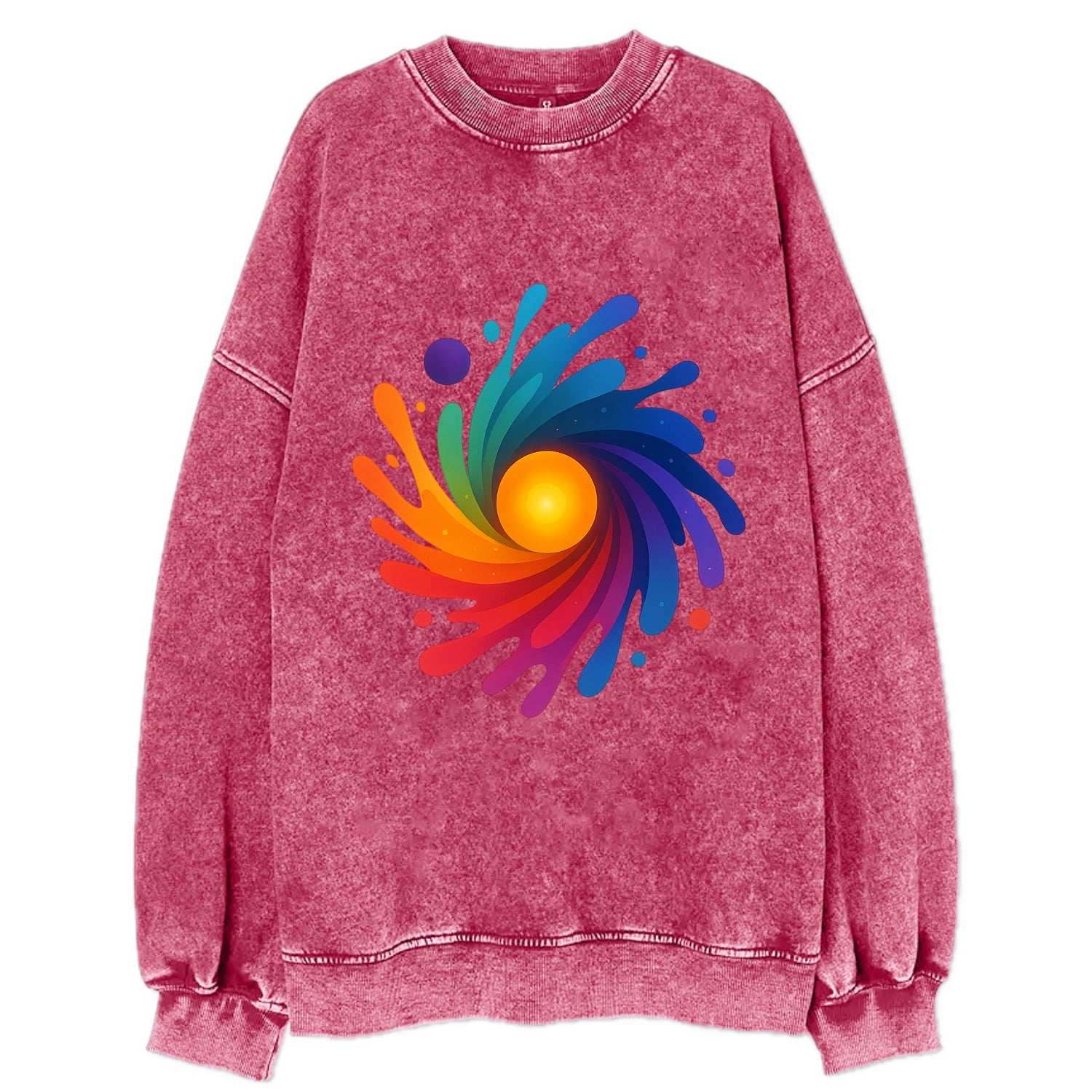Big Bang Palette - Explosion of paint co - Vintage Sweatshirt - Pink