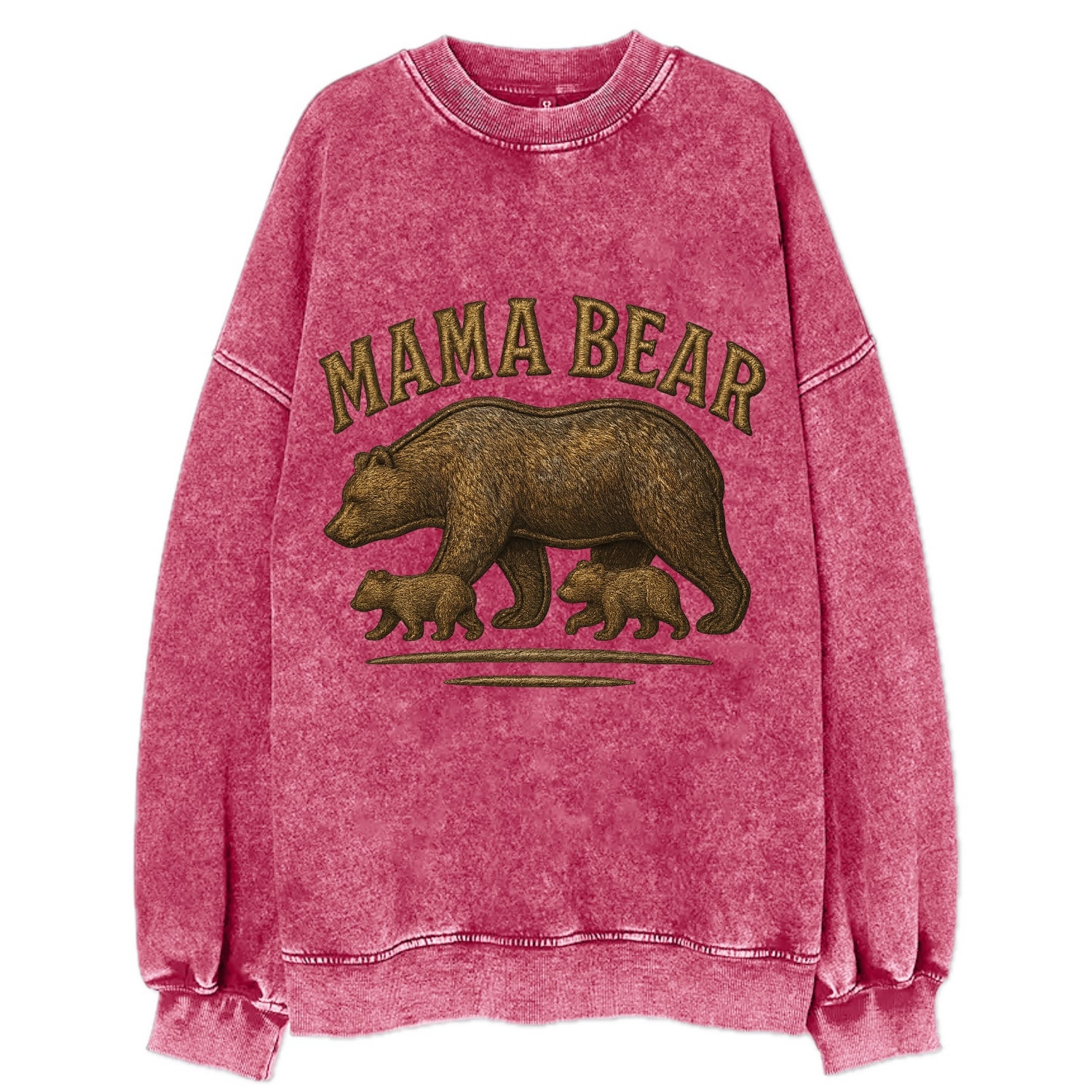 Mama Bear  - Vintage Sweatshirt - Pink