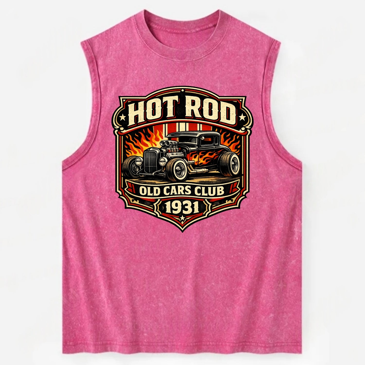 Hot Rod Club 1931 - Vintage Washed Tank - Pink