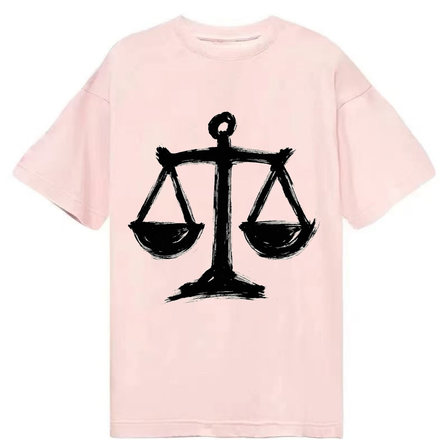 Scales of justice - equality and fairness bold ink style - Classic T-shirt - Pink