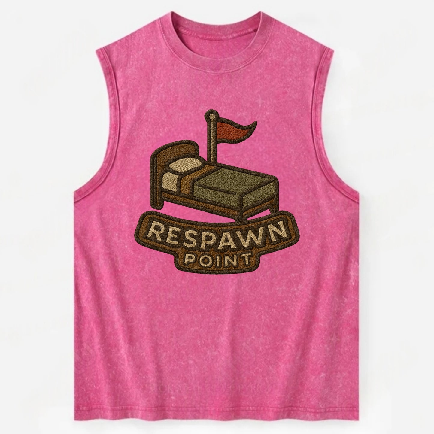 Respawn Point  - Vintage Washed Tank - Pink
