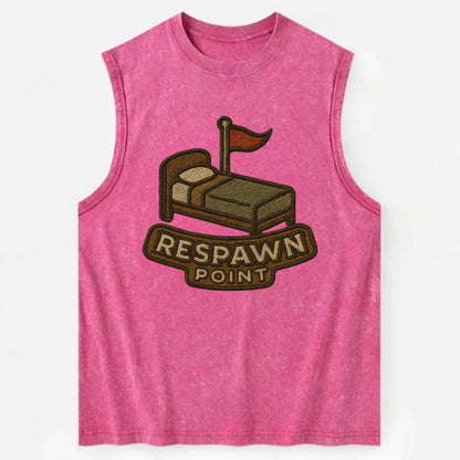 Respawn Point  - Vintage Washed Tank - Pink