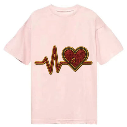 Heartbeat Line  - Classic T-shirt - Pink
