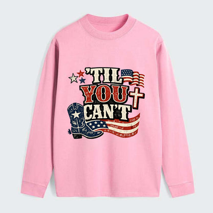Til You Cant - Patriot Cross - Classic Long Sleeve Shirt - Pink