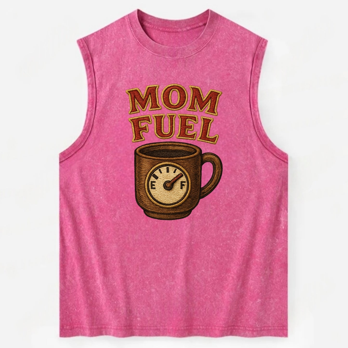 Mom Fuel  - Vintage Washed Tank - Pink