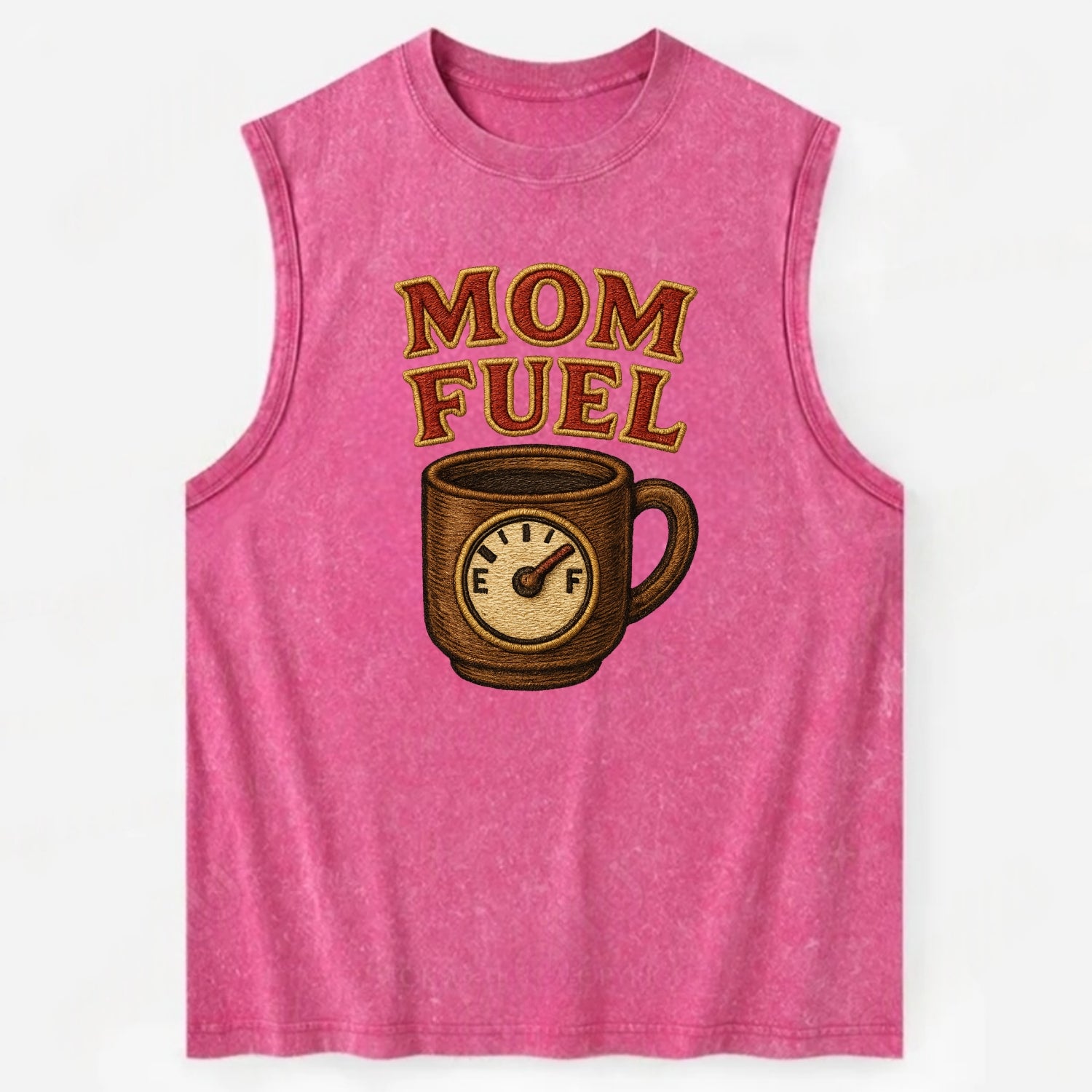 Mom Fuel  - Vintage Washed Tank - Pink