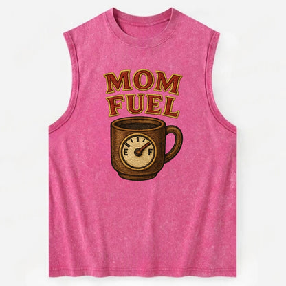 Mom Fuel  - Vintage Washed Tank - Pink