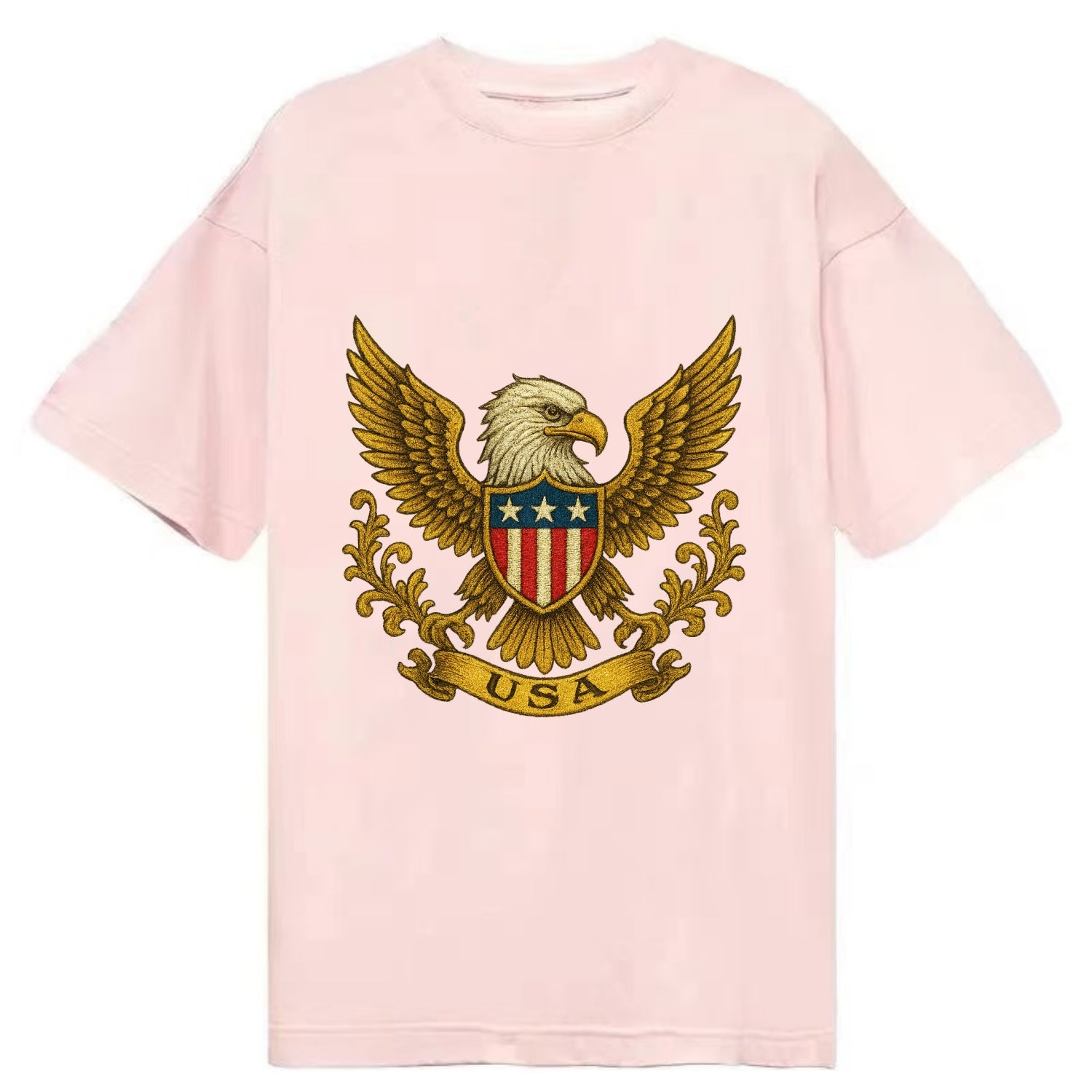 Usa Heritage Eagle 2 - Classic T-shirt - Pink