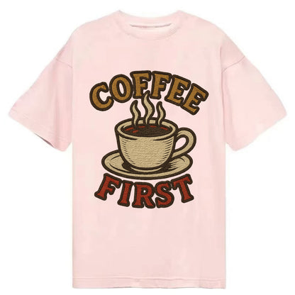 Coffee First  - Classic T-shirt - Pink