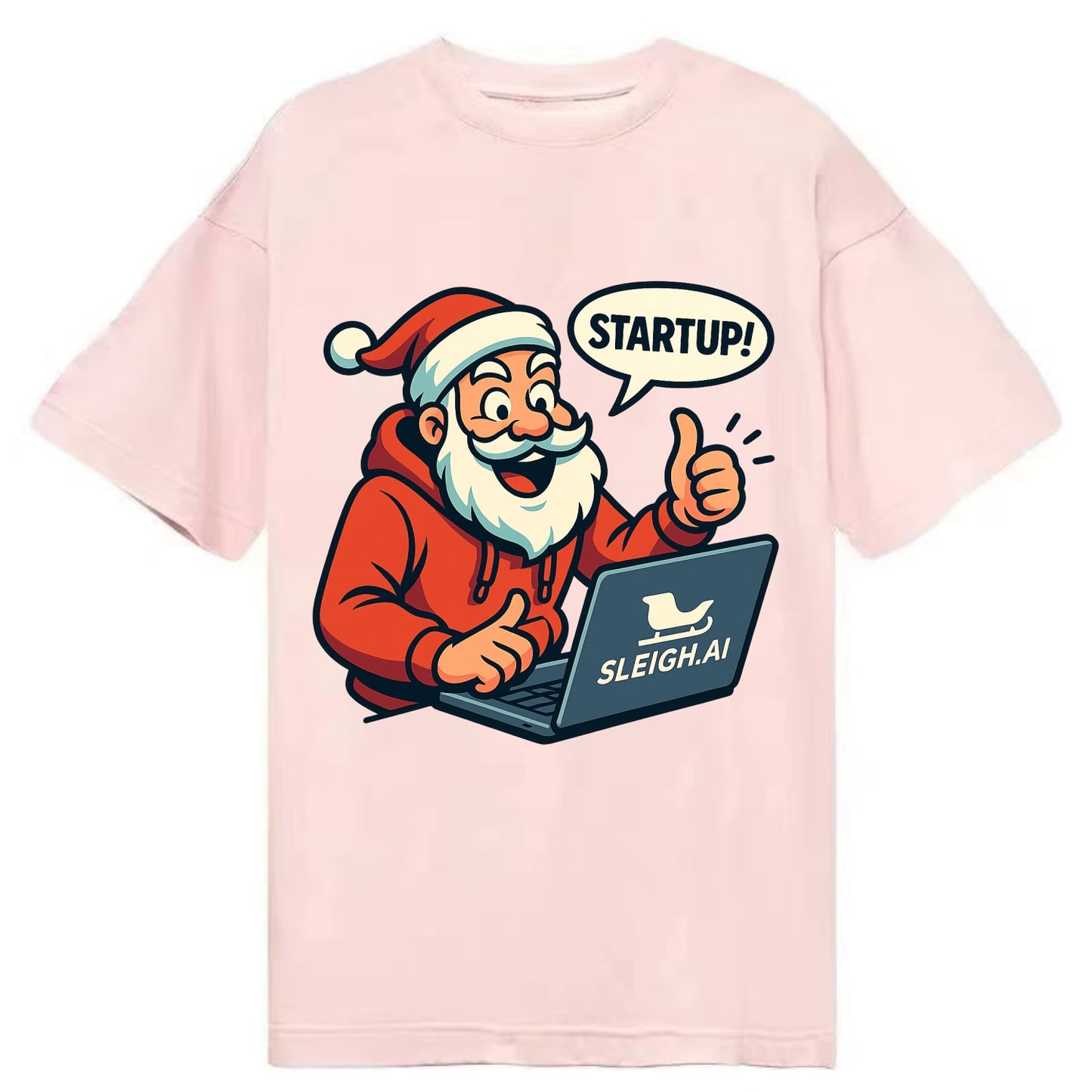 Santa Tech Startup CEO - Classic T-shirt - Pink