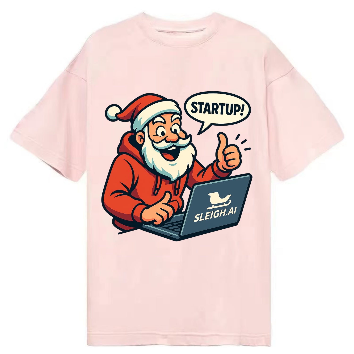 Santa Tech Startup CEO - Classic T-shirt - Pink