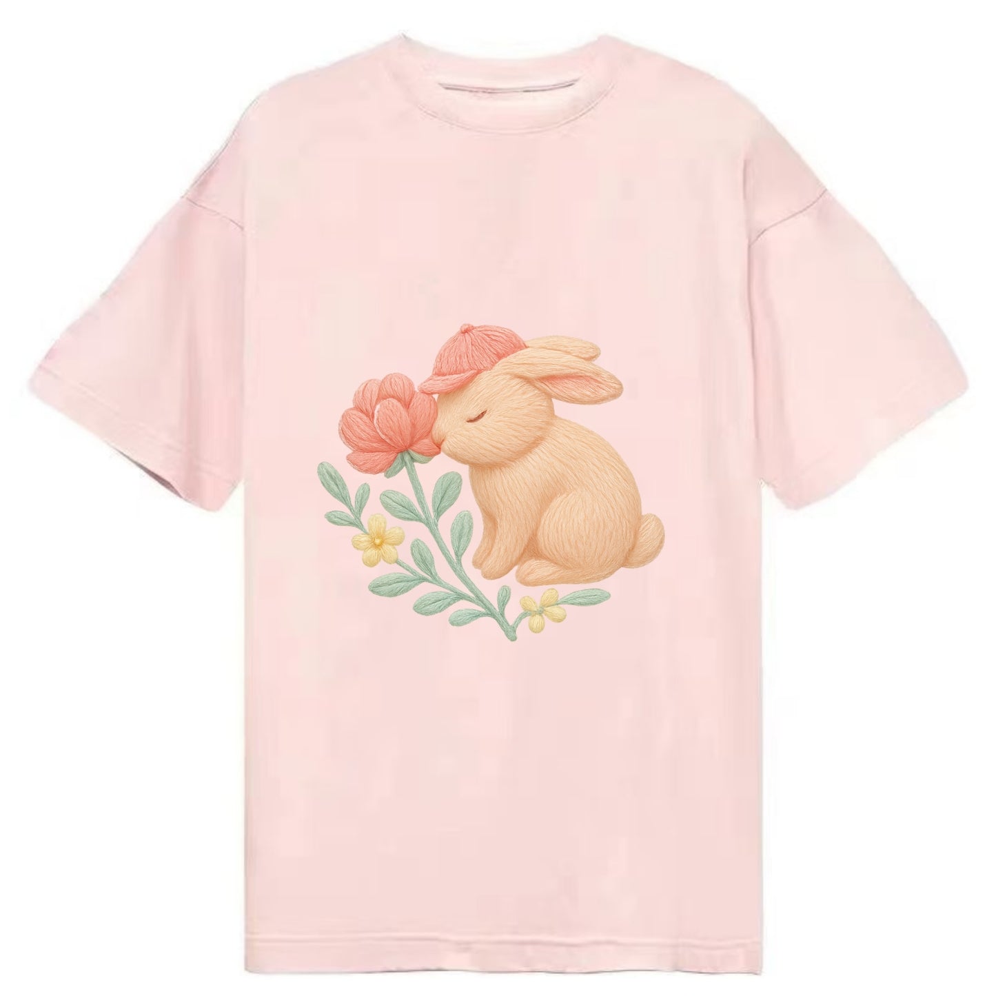 Peach Bunny - Classic T-shirt - Pink