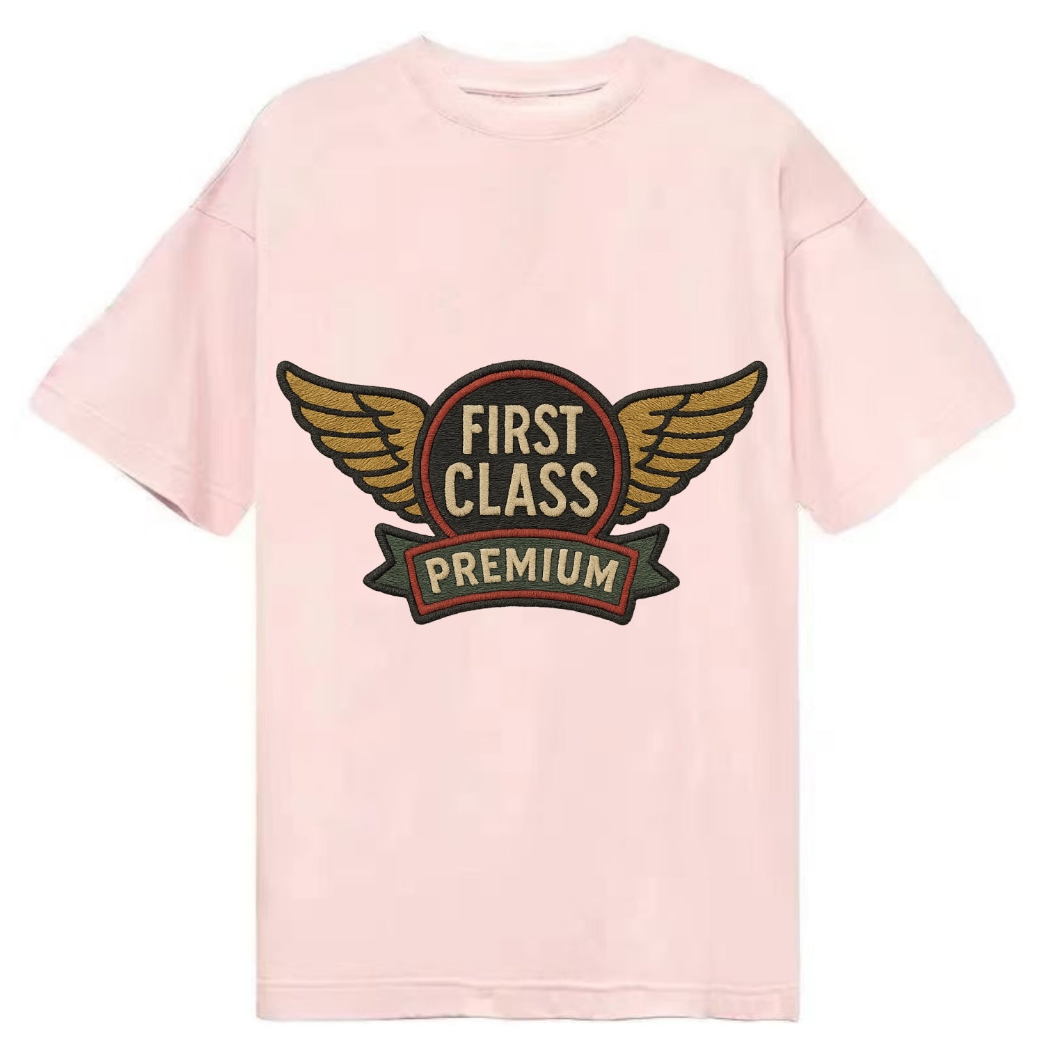 First Class Emblem  - Classic T-shirt - Pink