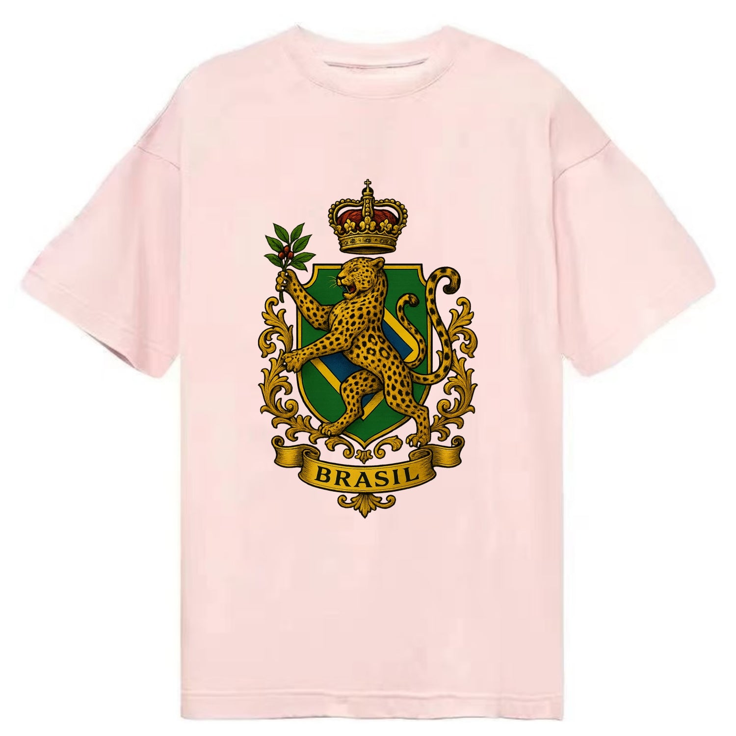 Brazil Jaguar Emblem  - Classic T-shirt - Pink