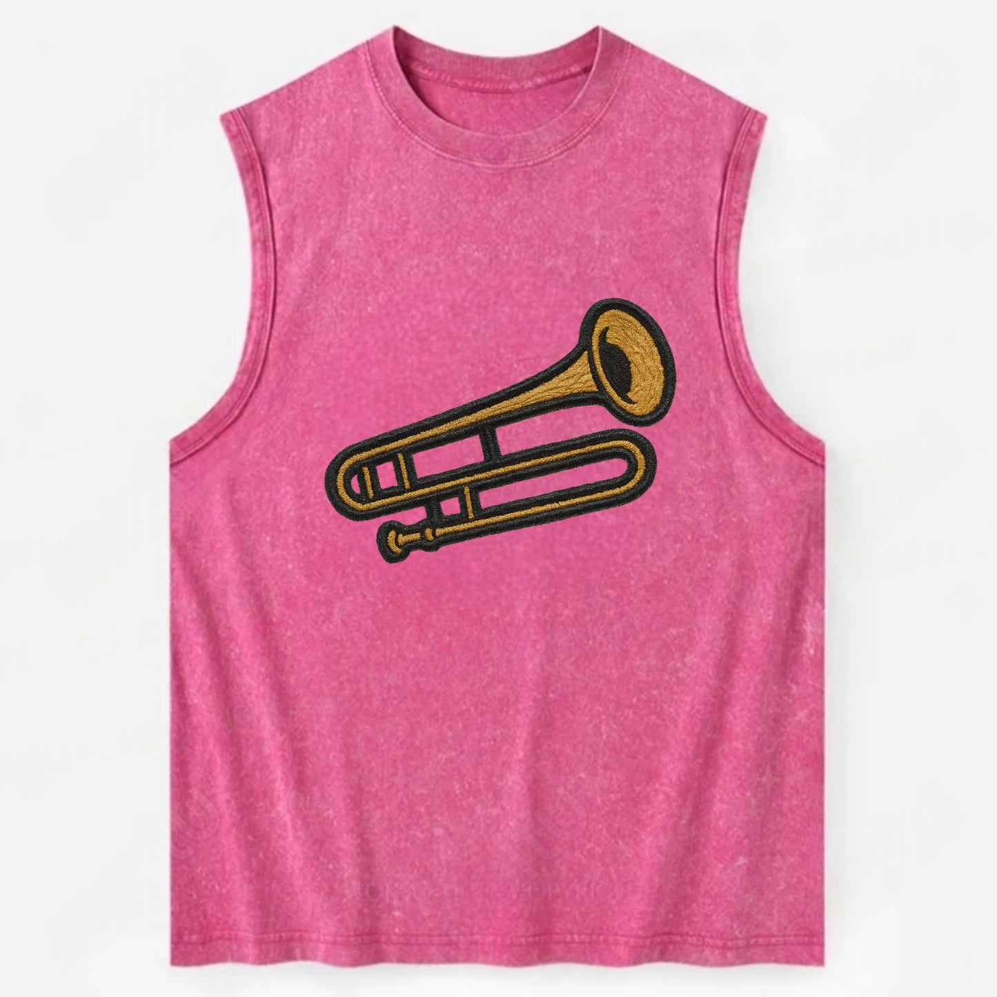 Trombone  - Vintage Washed Tank - Pink