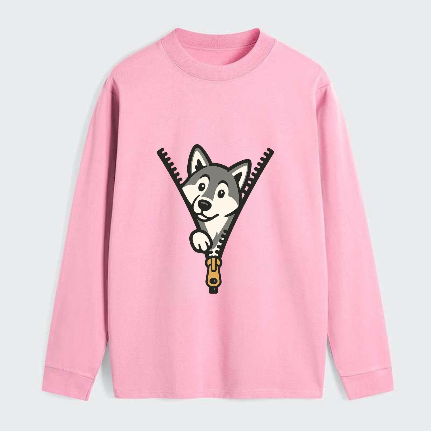 Alaskan Malamute - Classic Long Sleeve Shirt - Pink