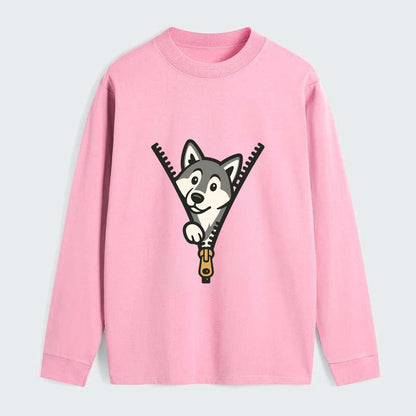 Alaskan Malamute - Classic Long Sleeve Shirt - Pink