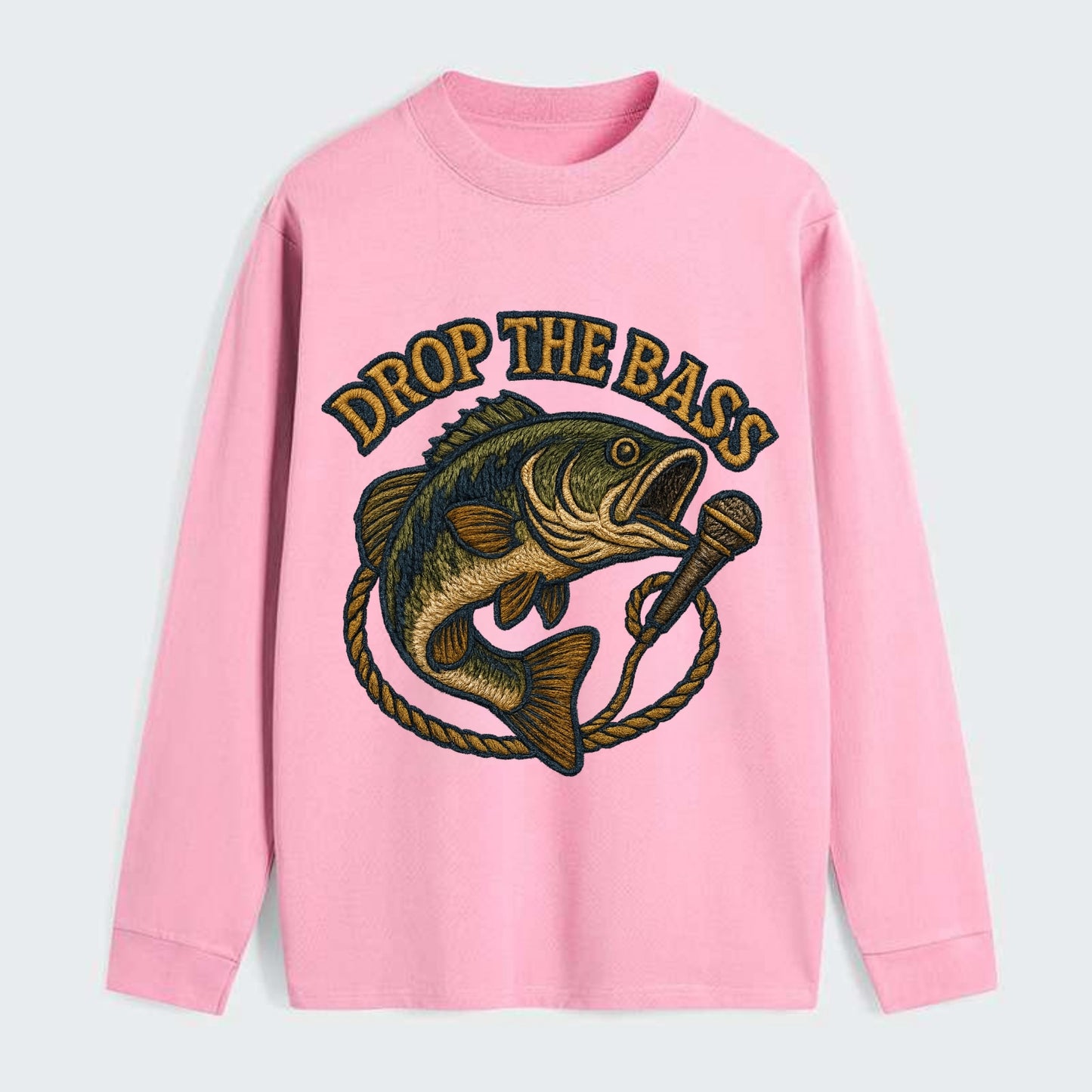 Drop The Bass  - Classic Long Sleeve Shirt - Pink