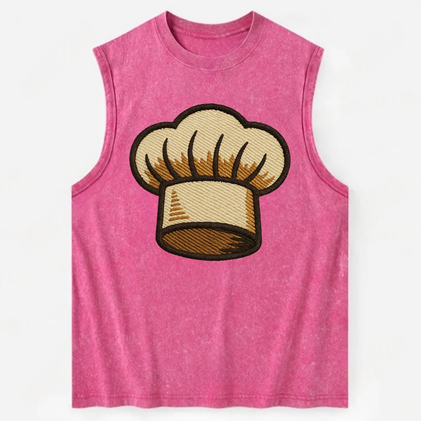 Chef Hat  - Vintage Washed Tank - Pink