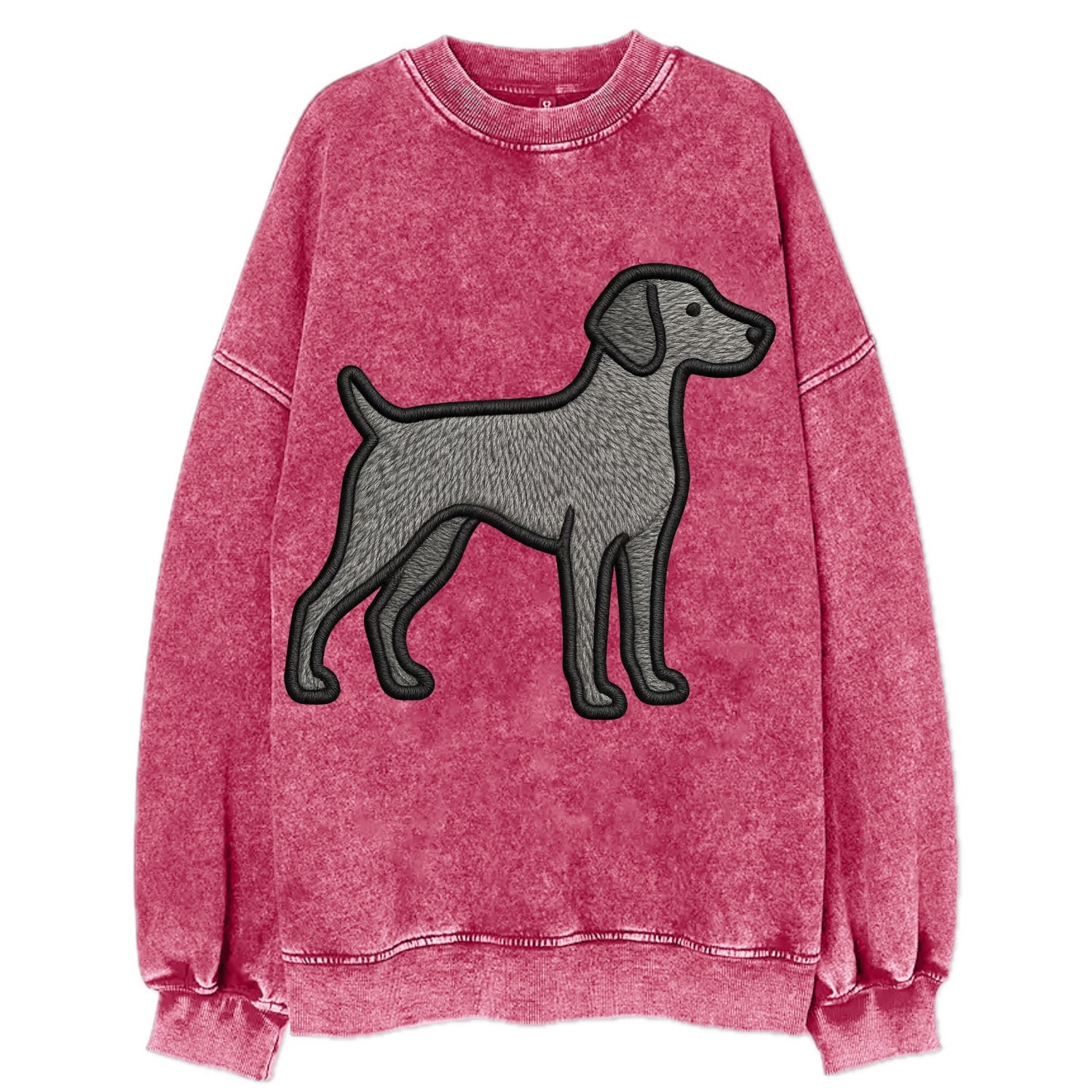 Weimaraner - Trendy gray ghost design wi - Vintage Sweatshirt - Pink