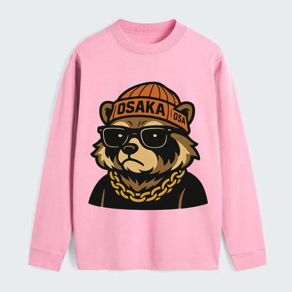 Osaka Tanuki - Classic Long Sleeve Shirt - Pink