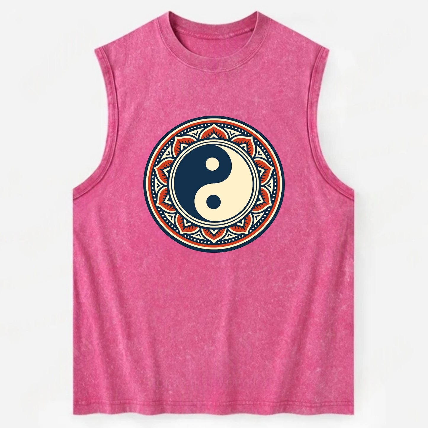 Harmony of Balance - Vintage Washed Tank - Pink