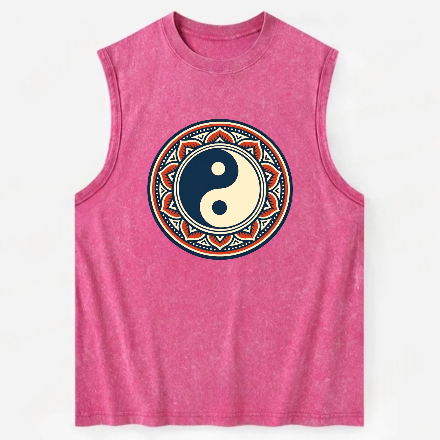 Harmony of Balance - Vintage Washed Tank - Pink