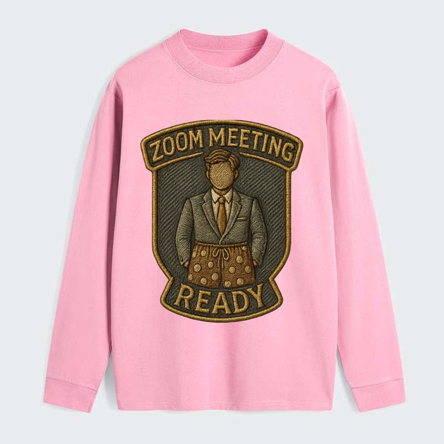 Zoom Meeting Ready  - Classic Long Sleeve Shirt - Pink