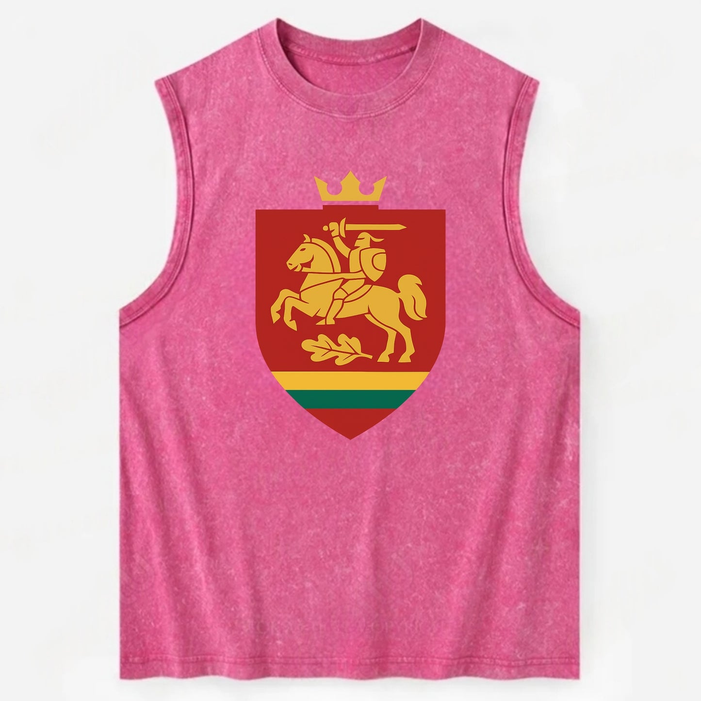Lithuania Royal Logo  - Vintage Washed Tank - Pink