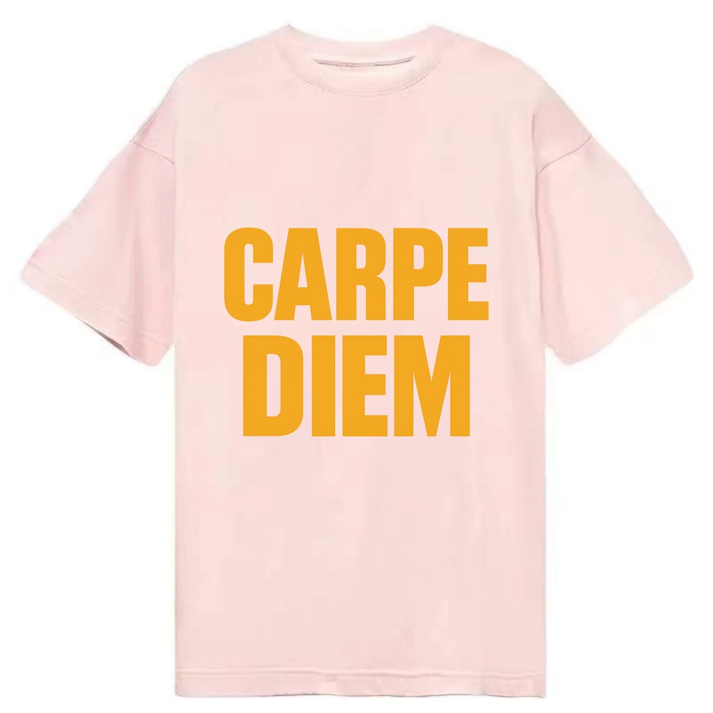 Bold typography design - "CARPE DIEM" - seize the day - Classic T-shirt - Pink