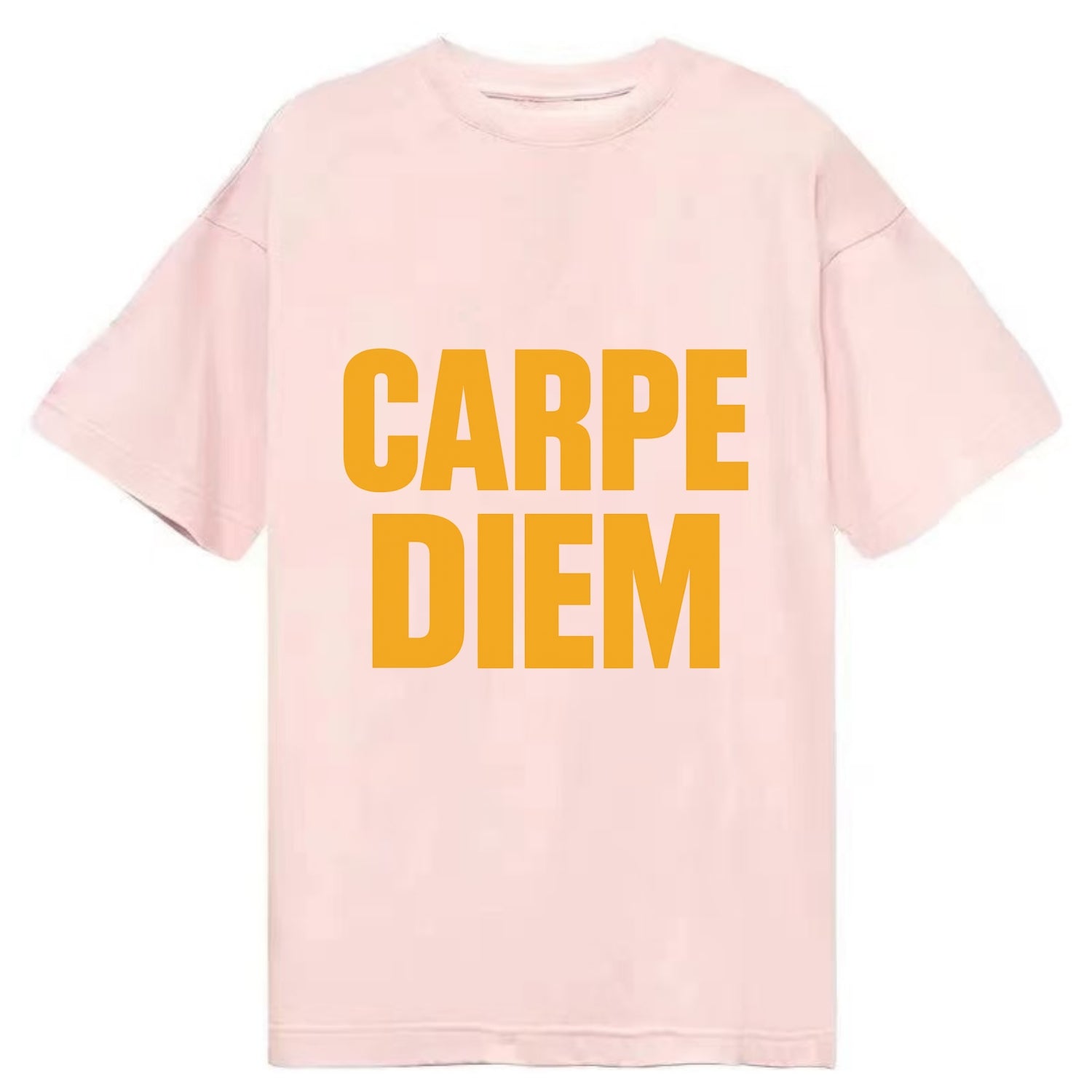 Bold typography design - "CARPE DIEM" - seize the day - Classic T-shirt - Pink
